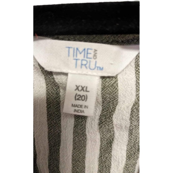 Green & White striped top - Picture 3 of 6